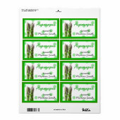 Asparagus Custom Canning Labels (Vorne)