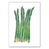 Asparagus Custom Reading Flashcards Tischnummer (Vorderseite)