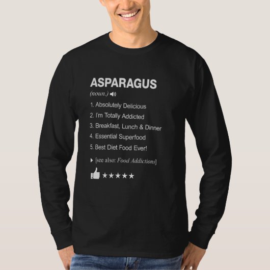 Asparagus Definition: Funny T-Shirt (Vorderseite)