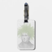 Asparagus Fern Head Pflanzen Head Gepäckanhänger (Rückseite vertikal)