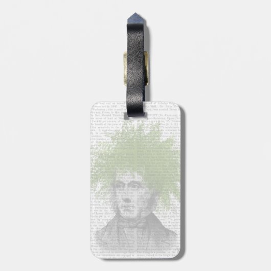 Asparagus Fern Head Pflanzen Head Gepäckanhänger (Rückseite vertikal)