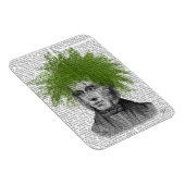 Asparagus Fern Head Pflanzen Head Magnet (Rechte Seite)