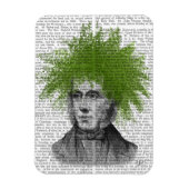 Asparagus Fern Head Pflanzen Head Magnet (Vertikal)