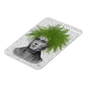 Asparagus Fern Head Pflanzen Head Magnet (Linke Seite)