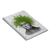 Asparagus Fern Head Pflanzen Head Notizblock (Rechte Seite)