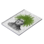 Asparagus Fern Head Pflanzen Head Notizblock (Linke Seite)