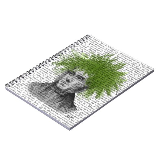 Asparagus Fern Head Pflanzen Head Notizblock (Linke Seite)