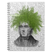 Asparagus Fern Head Pflanzen Head Notizblock (Vorderseite)