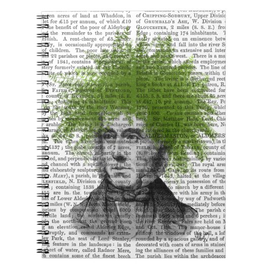 Asparagus Fern Head Pflanzen Head Notizblock (Vorderseite)