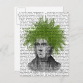 Asparagus Fern Head Pflanzen Head Postkarte (Vorne/Hinten)