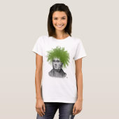 Asparagus Fern Head Pflanzen Head T-Shirt (Vorne ganz)