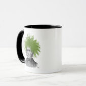 Asparagus Fern Head Pflanzen Head Tasse (Vorderseite Links)
