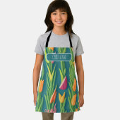 Asparagus Geometric Personalisiertes Muster Schürze (Insitu)