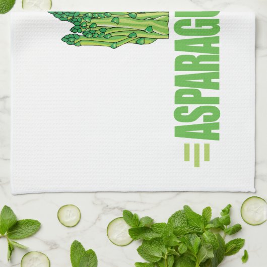 Asparagus Geschirrtuch (Gefaltet)