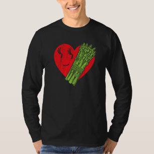 Asparagus Herzgarten Gemüse Gemütlich Vegan T-Shirt