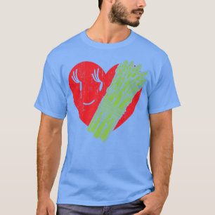 Asparagus Herzgarten Gemüse Gemütlich Vegan T-Shirt