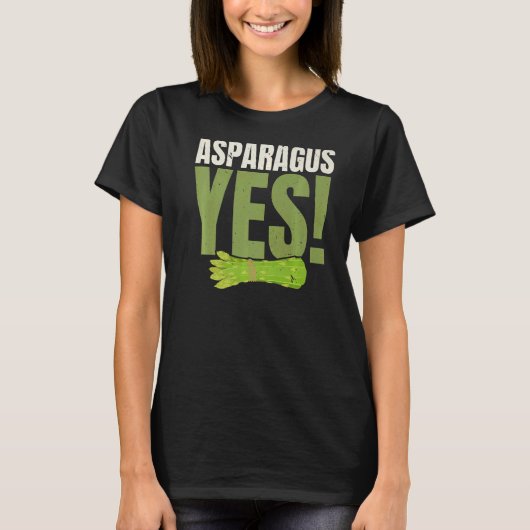 Asparagus Ja Garten Gemüse Gemüse Vegan T-Shirt (Vorderseite)