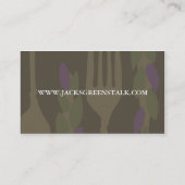 Asparagus lemon fork chef catering business cards visitenkarte (Rückseite)