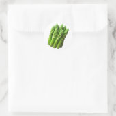 Asparagus Plastic 3D - Glossarosserie Runder Aufkleber (Tasche)
