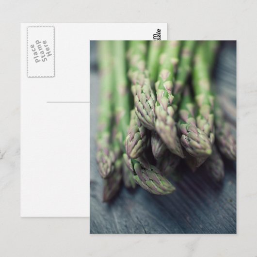 Asparagus Postkarte (Vorne/Hinten)