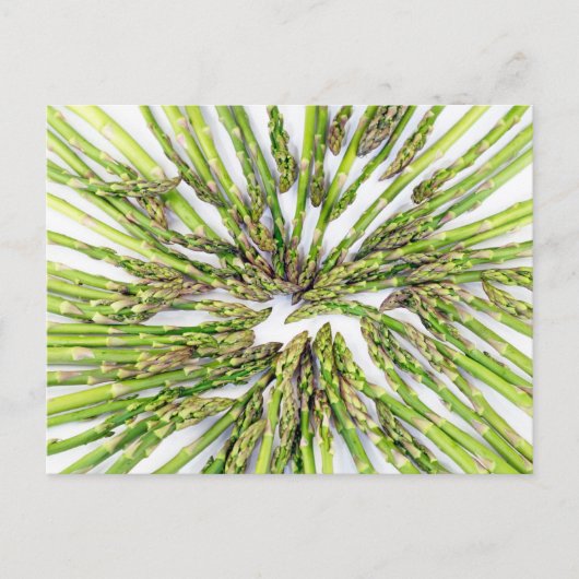 Asparagus Richtung Zentrum Postkarte (Vorderseite)