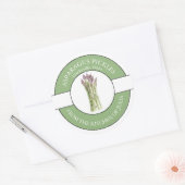 Asparagus-Siegel Runder Aufkleber (Umschlag)