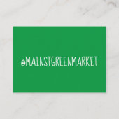 Asparagus Spears auf dem Bauernmarkt Grünes Lebens Visitenkarte (Rückseite)