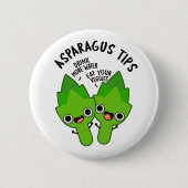 Asparagus Tipps Funny Veggie Pub Button (Vorderseite)