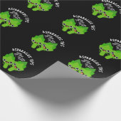 Asparagus Tipps Funny Veggie Pun Dark BG Geschenkpapier (Ecke)