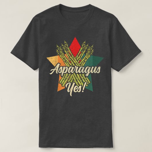 Asparagus Yes Funny Vegetable Gardener 81 T-Shirt (Design vorne)
