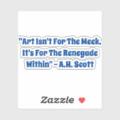 Aspekte der Kunst Aufkleber (Blatt)