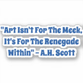 Aspekte der Kunst Aufkleber (Vorderseite)