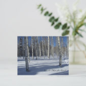 Aspekte der Winterpostkarte Postkarte (Stehend Vorderseite)