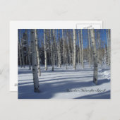 Aspekte der Winterpostkarte Postkarte (Vorne/Hinten)