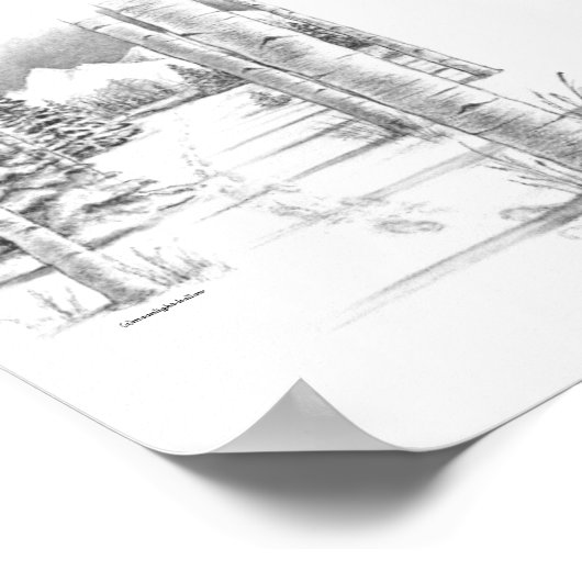 Aspekte im Winter Poster (Ecke)