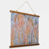 Aspekte und Schnee | Rocky Mountains, Colorado Wandteppich Mit Holzrahmen (Gewinkelt)