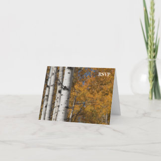 Aspen Alley im Herbst Orange RSVP Karten