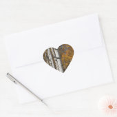 Aspen Alley in Fall Orane Heart Sticker (Umschlag)