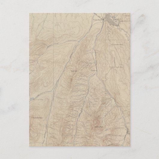 Aspen Atlas Sheet Postkarte (Vorderseite)