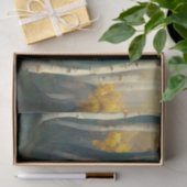 Aspen Autumn Trees Mountain Malerei Seidenpapier (Geschenk)