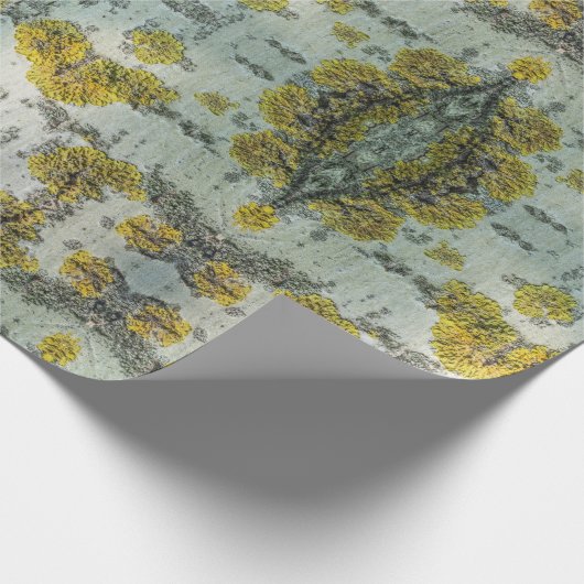 Aspen Bark Texture Geschenkpapier (Ecke)