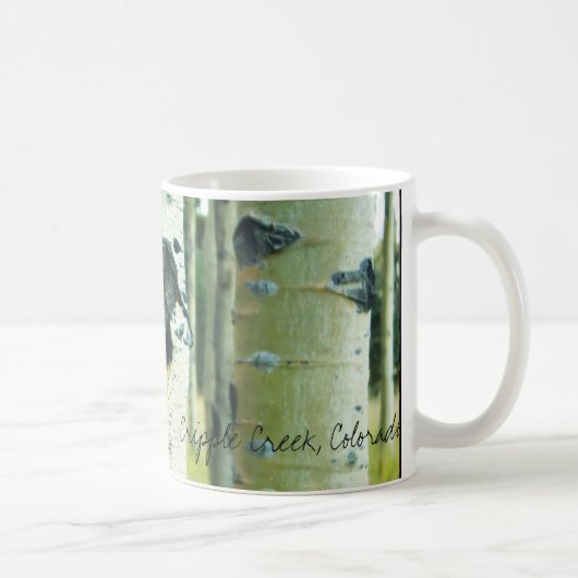 Aspen-Barke, Krüppel-Nebenfluss, Colorado Kaffeetasse (Rechts)