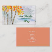 Aspen-Baum-Kunst-Studio-Visitenkarte Visitenkarte (Vorne/Hinten)