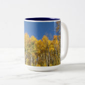 Aspen-Bäume, Colorado Zweifarbige Tasse (VorderseiteRechts)