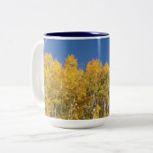 Aspen-Bäume, Colorado Zweifarbige Tasse (Vorderseite Links)
