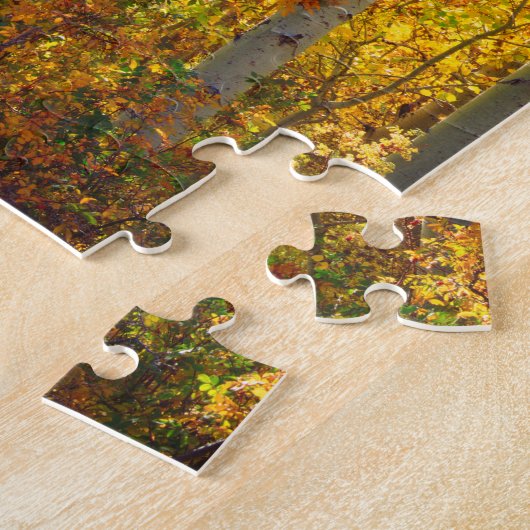 Aspen Bäume im Fall| Sierra Nevada Mountains, CA Puzzle (Seite)