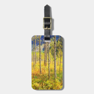 Aspen Bäume im Herbst in den Rockies Gepäckanhänger