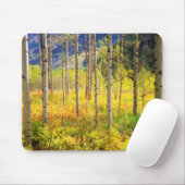 Aspen Bäume im Herbst in den Rockies Mousepad (Mit Mouse)