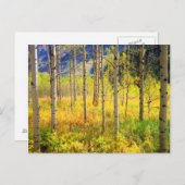 Aspen Bäume im Herbst in den Rockies Postkarte (Vorne/Hinten)