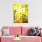 Aspen-Bäume im Herbst | Sierra Nevada, CA Leinwanddruck (Insitu (Wohnzimmer))
